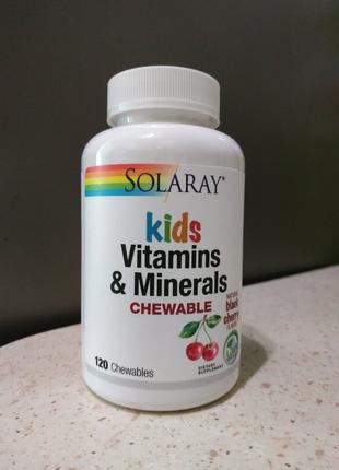 Solaray, Витамины и минералы для детей, 120 таблеток