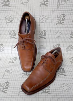 Ermano светло-коричневые туфли кожа 44 размер 28,5 см