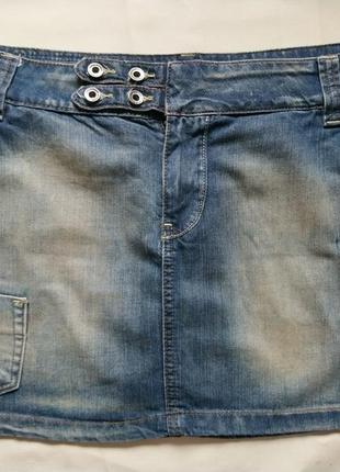 Джинсовая юбка only jeans 40 размер