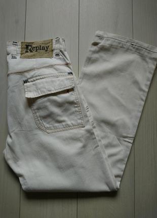 Білі джинси replay