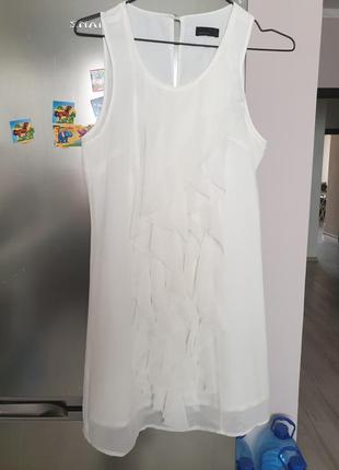 Белое летнее платье вечернее коктейльное нарядное