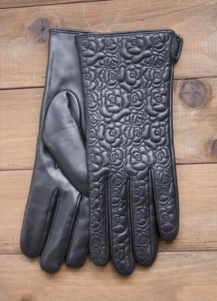 Жіночі шкіряні сенсорні рукавички з дуже якісної шкіри