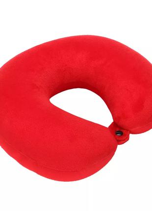 Подушка для поїздок червона - розмір 27*26см