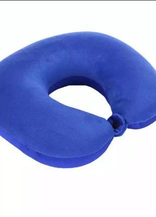 Подушка для поездок синяя - размер 27*26см