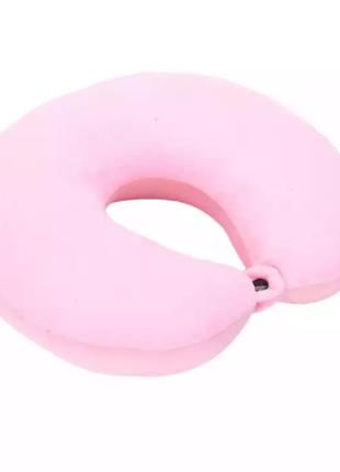 Подушка для поїздок рожева - розмір 27*26см