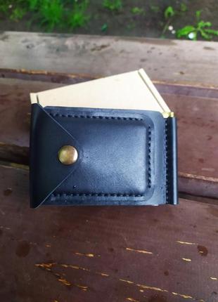 Кожаный кошелёк-зажим для денег