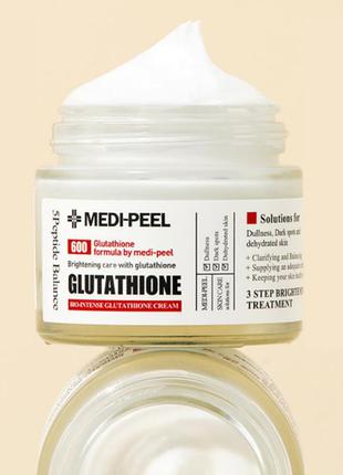 Антиоксидантный осветляющий крем с глутатионом medi-peel bio-i...