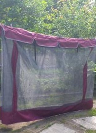 Москитная сетка для садовой качели с тентом крышей