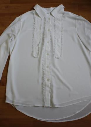 Белая блузка рубашка michael kors размер l оригинал