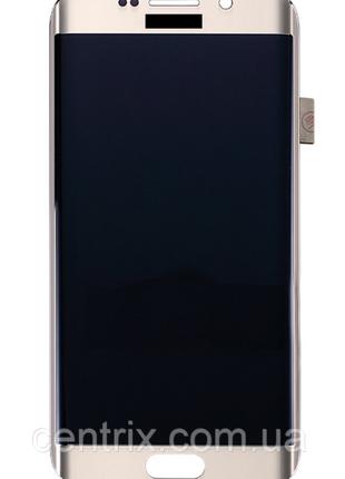 Дисплей (экран) для Samsung G925F Galaxy S6 Edge + тачскрин, з...