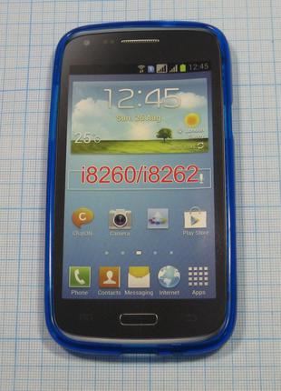 Бампер Silicon Case Samsung I8262 Blue