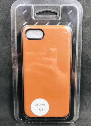 Чохол-накладка TOTO Leather Case Apple iPhone 7 8 Brown