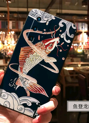 IPhone 11Pro Max - Чехол Силиконовый, Бампер (Рыба, "Окунь")