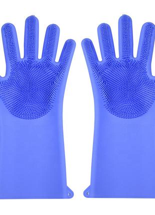 Силиконовые многофункциональные перчатки для мытья и чистки Ma...