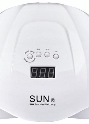 Лампа SUN X 54 W UV + Led для манікюру УФ гель лаку,гібридна с...