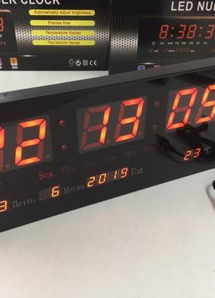 Електронний настінний годинник VST-3615 RED/15cm*26 cm*3cm