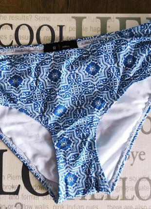 Плавки трусики бикини узор синий,белый,la redoute,38,m