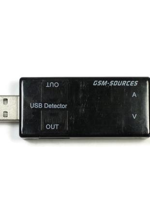 USB тестер Вимірювач напруги струму GSM-Sources 2 USB