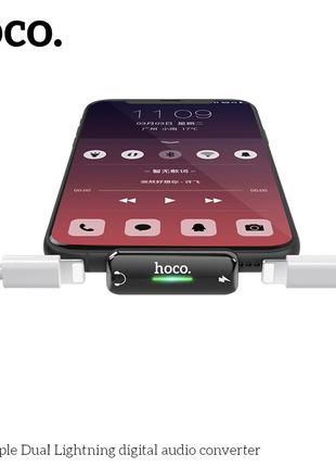 Перехідник для iPhone HOCO Lightning to Dual Lightning LS27 (2...