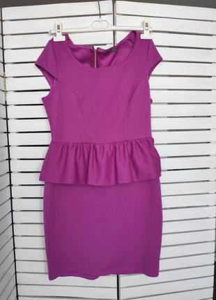 Фиолетовое платье 46 размер летнее