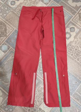 Спортивные штаны брюки красные морковные женские 48 размер шир...