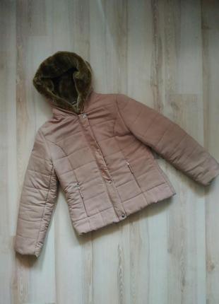 Женская демисезонная курточка, куртка с утеплённым капюшоном