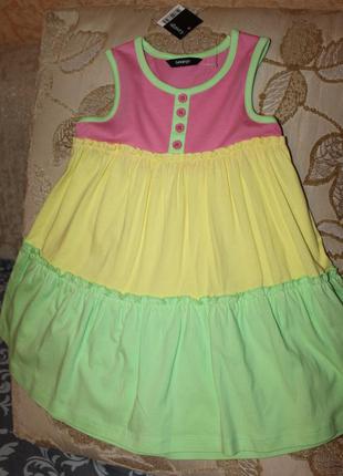 Новый яркий сарафан, платье на девочку 3-4 лет от george, англия