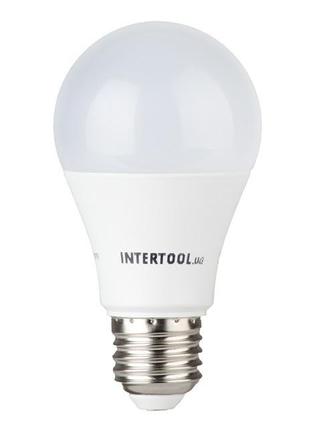 Светодиодная лампа LED 12Вт, E27, 220В, INTERTOOL LL-0015