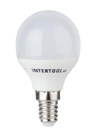 Светодиодная лампа LED 5Вт, E14, 220В, INTERTOOL LL-0102