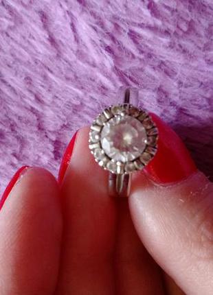 Серебряное кольцо 15,5(разъемное)серебро 925