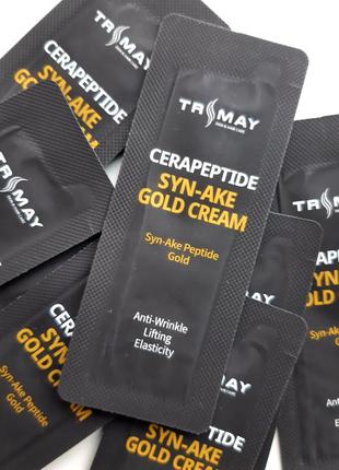 Trimay cerapeptide syn-ake gold cream омолаживающий крем с кер...