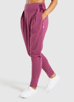 Штаны джоггеры slounge cinched jogger gymshark, s, m