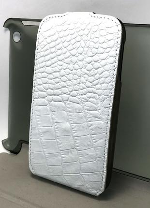 Чехол для Lenovo S820 книжка флип противоударный ЭPA кожа белый