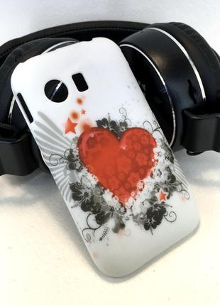Чехол для Samsung S5360 накладка на заднюю панель Серце