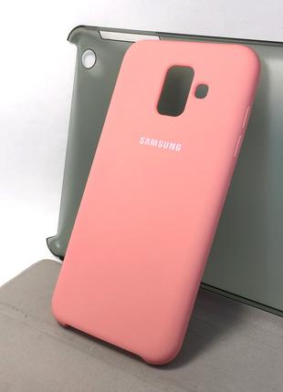 Чехол накладка для Samsung A6 2018 A600 на заднюю панель Silic...