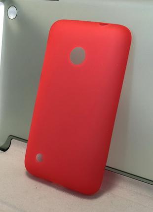 Чехол для Nokia Lumia 530 накладка бампер противоударный красный