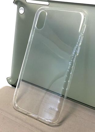 Чехол на iPhone X, iPhone XS накладка бампер Ultra Thin прозра...