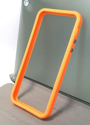 Чехол для iPhone 5 5s se бампер оранжевый
