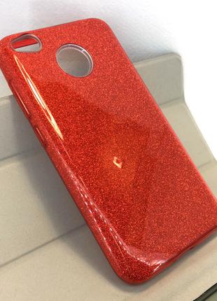 Чехол для Xiaomi Redmi 4x накладка бампер противоударный glitt...