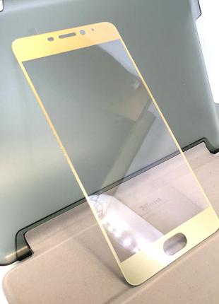 Meizu M5 Note защитное стекло на телефон противоударное 3d Gol...