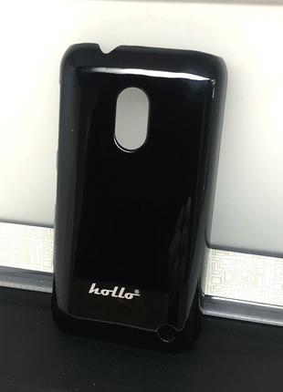 Чехол для Nokia Lumia 620 накладка Hollo черный