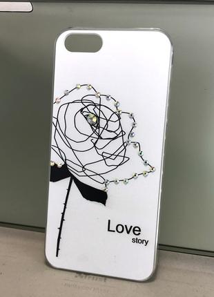 Чехол для iPhone 5 5s se накладка бампер противоударный Love