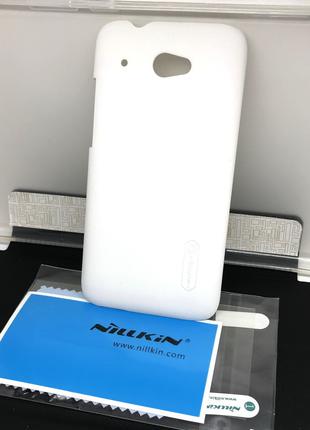 Чехол для HTC Desire 601 наклакдка Nillkin +пленка белый