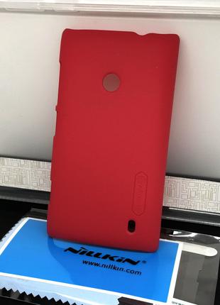 Чехол для Nokia Lumia 520, Lumia 525 накладка Nillkin и пленка...