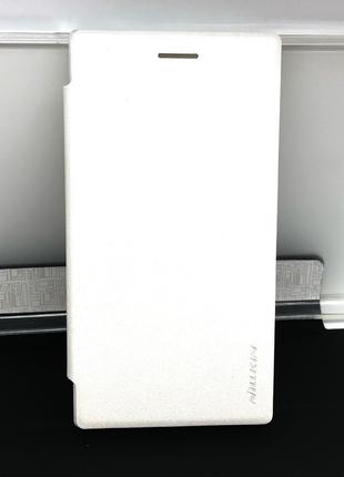 Чехол для Nokia Lumia 830 книжка противоударный Nillkin белый