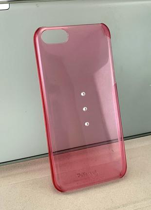 Чехол для iPhone 5c накладка Diamonds пластиковый розовый