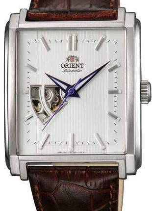 Чоловічий наручний годинник Orient FDBAD005W0 зі шкіряним ремі...