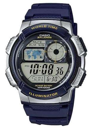 Мужские спортивные часы наручные электронные синие оригинальны...