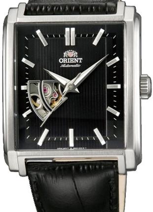 Мужские наручные часы Orient FDBAD004B с кожаным ремешком меха...