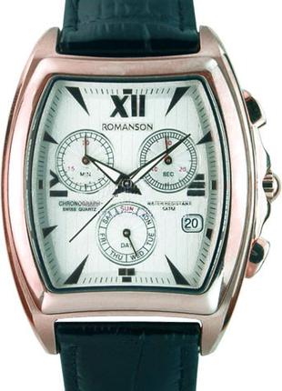 Часы Romanson TL3598HMRG WHITE кварц. Chronograpaph